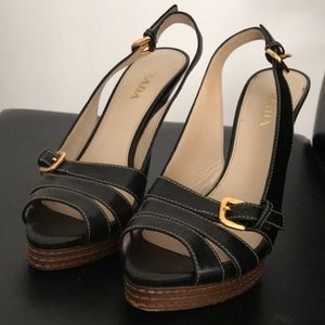 PRADA SANDALS. 5” heels like new
